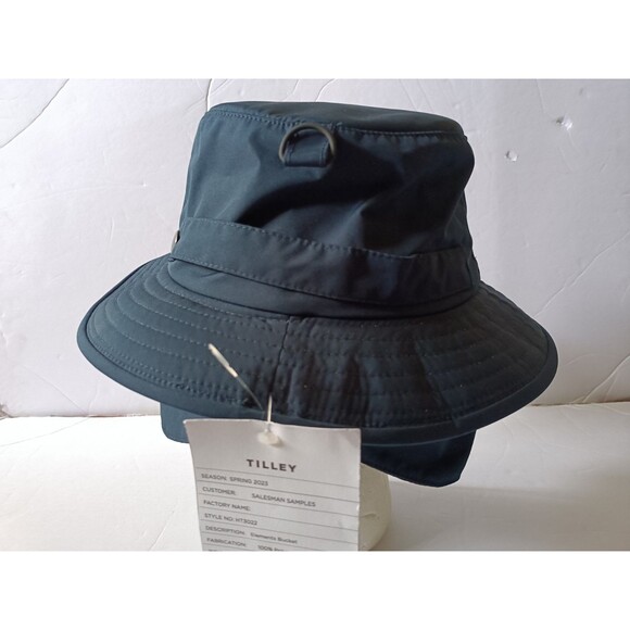 Tilley HT3022 Bucket Hat Size Medium Navy Blue Made In Canda - Picture 2 of 4